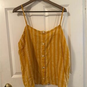 Old Navy Gold Sleeveless Buttoned Camisole